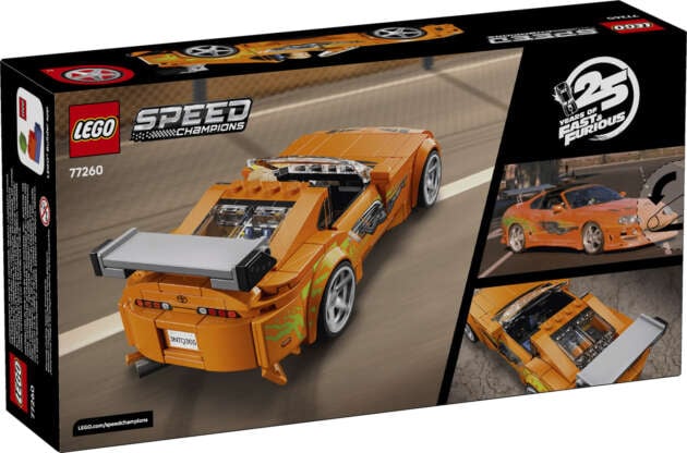 Lego Speed Champions gains new entry – set 77260 is the Toyota Supra Mk4 from <em>The Fast and the Furious</em>