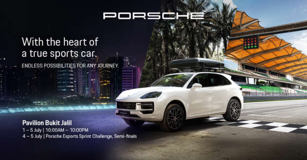 Porsche takes over Pavilion Bukit Jalil – experience the enhanced 2026 Cayenne and more this July 1 to 5!
