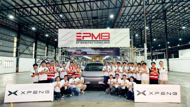 Xpeng G6 CKD – first unit rolls out of EPMB Melaka