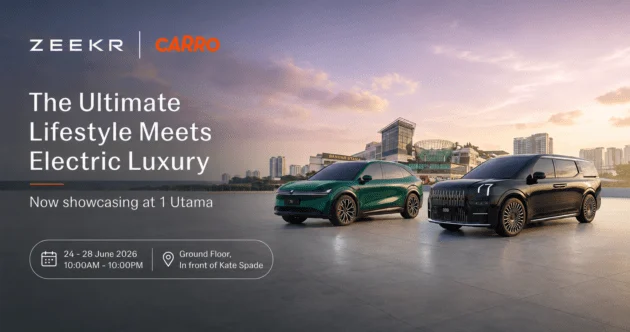 Drop by Zeekr Carro’s roadshow at 1 Utama this weekend to get upclose to the Zeekr 7X and 009 EVs