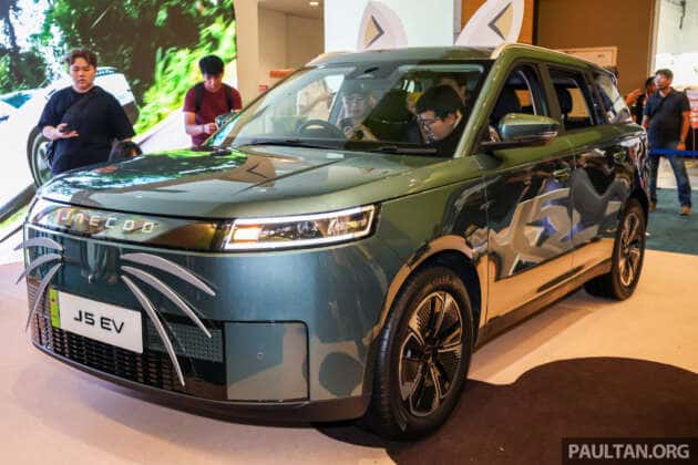 Jaecoo J5 EV previewed in Malaysia – pet friendly SUV with 211 PS, 402 km WLTP range, CKD from launch