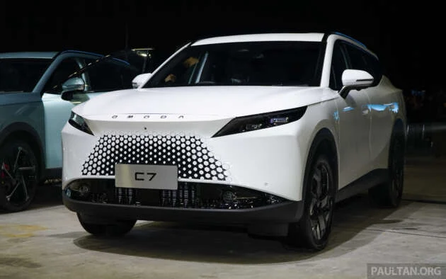 2026 Omoda C7 previewed in Malaysia again – CKD; launch in Q3; 1.6T, 7DCT; 2WD and AWD variants?
