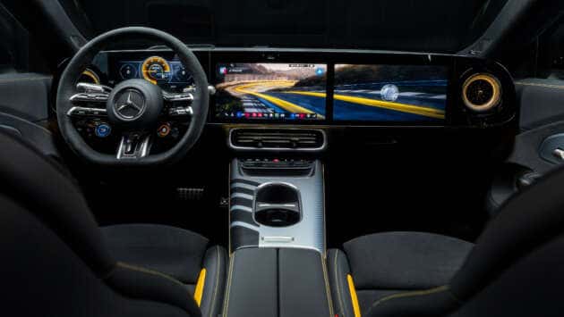 2027 Mercedes-AMG CLA45 – now an EV, 3 motors, 680 PS, 670 km WLTP, fake engine noise and gearshifts