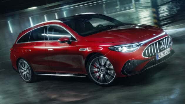 2027 Mercedes-AMG CLA45 – now an EV, 3 motors, 680 PS, 670 km WLTP, fake engine noise and gearshifts