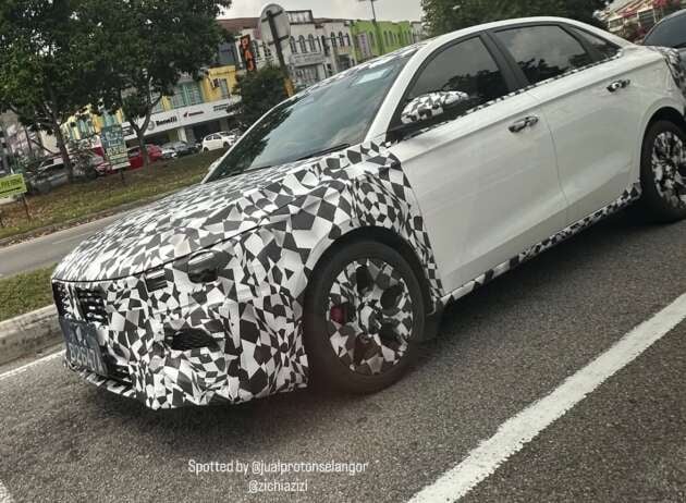2027 Proton S70 MC2 turbo facelift spied once again – new looks, old 17-inch wheels, coming this year?