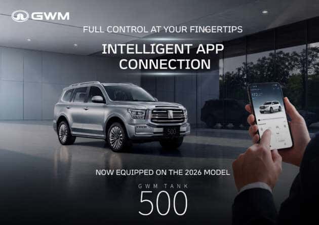 GWM Tank 500 HEV now with app support – lock/unlock, start/stop engine, AC, TPMS, geofencing, fuel/range left