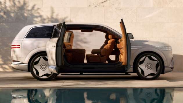 Genesis GV90 – flagship Rolls-Royce-rivalling EV SUV, suicide doors, swivelling seats, 666 PS, 500 km range