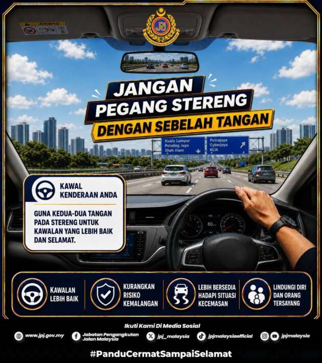 Avoid using only one hand to steer and drive a car – JPJ
