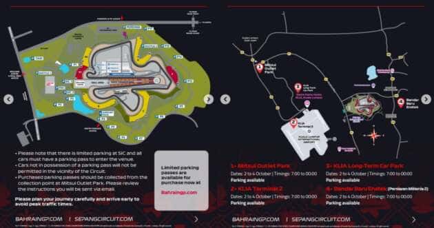 2026 F1 Bahrain GP in Sepang – parking prices revealed; from RM244 across three days, from October 2 to 4