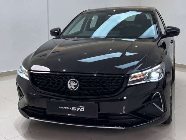 2026 Proton S70 MC2 NA photos – 120 PS 1.5L, torque con CVT, black grille, Saga IHU, no ADAS, under RM60k