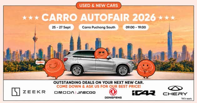 Carro Autofair 2026 starts today at Puchong South: best Zeekr, Omoda Jaecoo, iCaur, Chery, Dongfeng deals