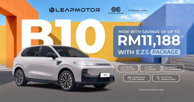 Leapmotor B10 now with a complimentary EZ5 Package worth up to RM11,188, making EV ownership even easier