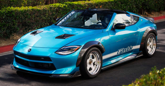 Nissan Z Kaze revealed at ZCon – concept with 90s tuner vibes, custom T-top roof, GReddy and Nismo parts