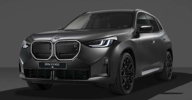 2027 BMW X3 M50 xDrive – more powerful 443 PS/580 Nm 3.0L inline-six turbo petrol, with Black Package