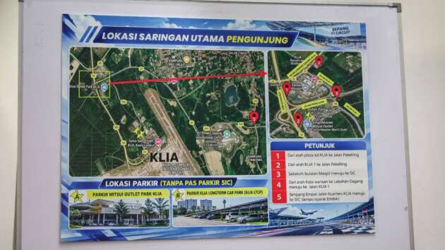 Five screening points for vehicles going to SIC for F1