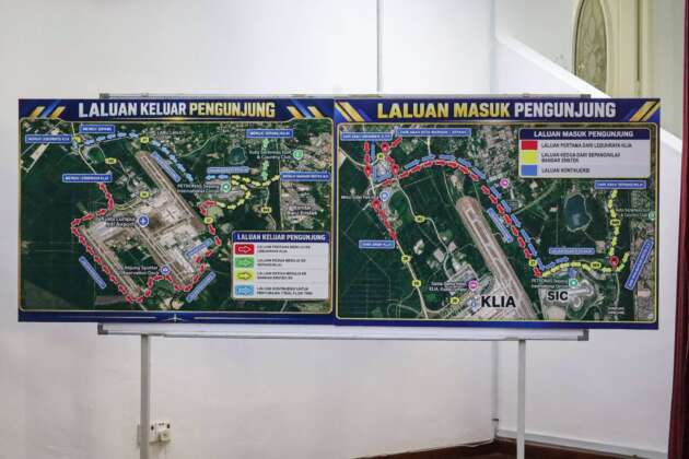 Five screening points for vehicles going to SIC for F1