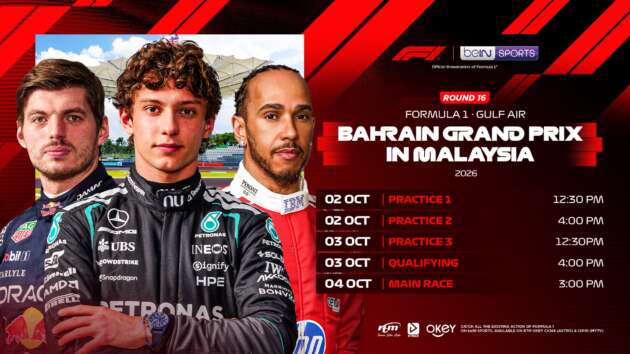 RTM will broadcast the Formula 1 Gulf Air Bahrain Grand Prix in Malaysia live – watch for free on TV Okey, RTMKlik
