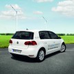 Electric Volkswagen Golf Blue-E-Motion prototype – a preview test drive in Wolfsburg, Germany
