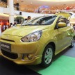 Mitsubishi Mirage on display at Mid Valley Megamall