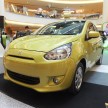 Mitsubishi Mirage on display at Mid Valley Megamall