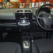 Mitsubishi Mirage on display at Mid Valley Megamall
