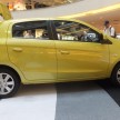 Mitsubishi Mirage on display at Mid Valley Megamall
