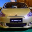 Mitsubishi Mirage officially launched – RM55k to 63k