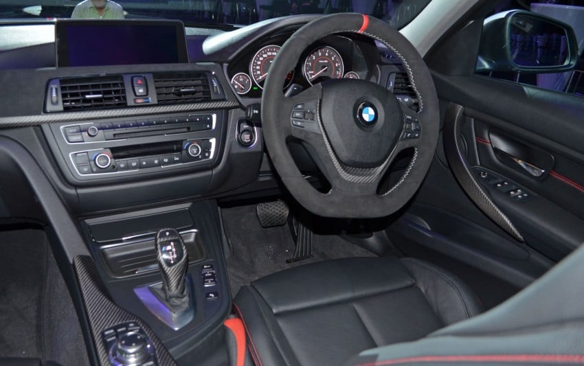 BMW F30 3-Series launch: BMW M Performance kit display 96624