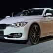 BMW F30 3-Series launch: BMW M Performance kit display