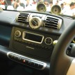 smart fortwo electric drive on display at 1 Utama
