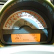 smart fortwo electric drive on display at 1 Utama