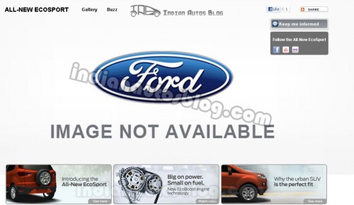 Ford-EcoSport-leaked Ford Ecosport is a Fiesta based SUV, web images leaked