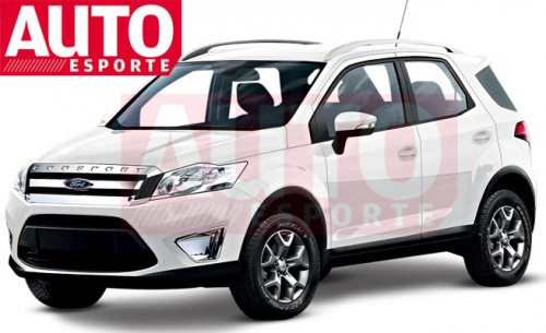 Ford-EcoSport-render Ford Ecosport is a Fiesta based SUV, web images leaked