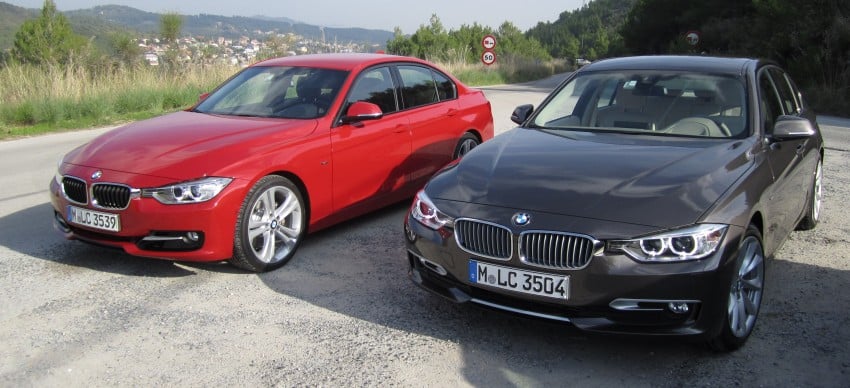 DRIVEN: BMW F30 3 Series – 320d diesel and new four-cylinder turbo 328i sampled in Spain! 85244