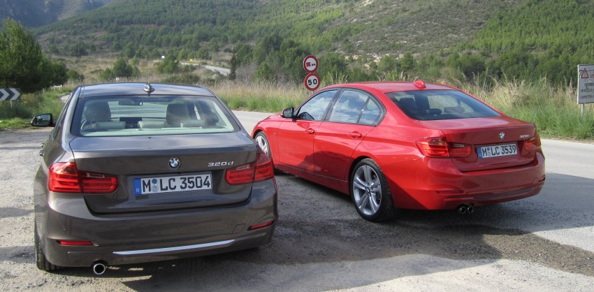 DRIVEN: BMW F30 3 Series – 320d diesel and new four-cylinder turbo 328i sampled in Spain! 85253