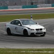 BMW M5 and M3 Coupe driven on track at the BMW M Track Experience Asia 2012, Sepang