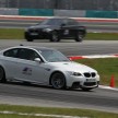 BMW M5 and M3 Coupe driven on track at the BMW M Track Experience Asia 2012, Sepang