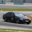 BMW M5 and M3 Coupe driven on track at the BMW M Track Experience Asia 2012, Sepang