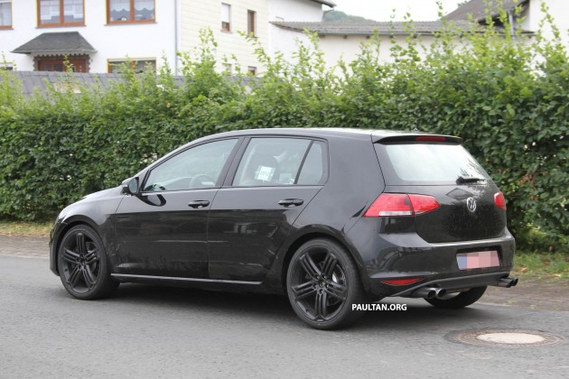 Mk7 Volkswagen Golf R prototype testing undisguised