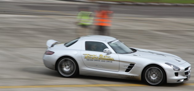 Power is nothing without control: Mika Hakkinen performs stunts at ‘Join the Pact’ event