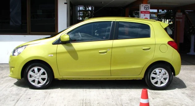 IMG_8355b Mitsubishi Mirage previewed, on a Thai race track