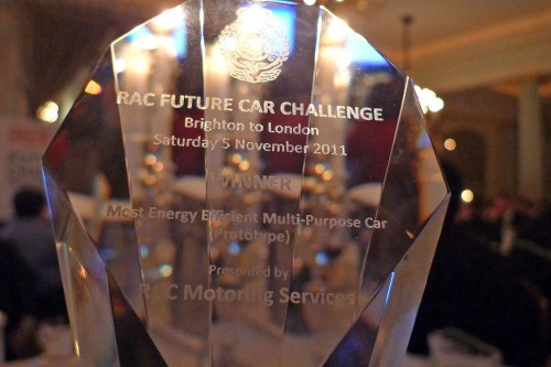 P1050806b RAC Future Car Challenge Brighton to London: Proton wins two awards, Gordon Murray T.27 is overall winner