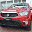 SsangYong Actyon Sports pickup and Actyon SUV facelifts launched, RM86k to RM129k