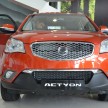 SsangYong Actyon Sports pickup and Actyon SUV facelifts launched, RM86k to RM129k