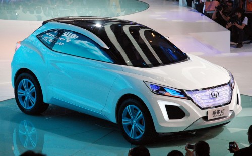 haval e 01 Great Wall Haval E SUV debuts, scissor doors and all