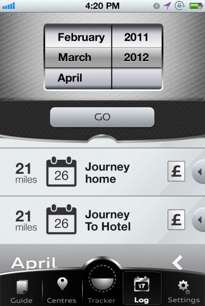 i68473aud-c Audi Mileage Tracker – helps calculate mileage claims