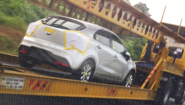 kia-rio-trailer-spyshot Kia Rio sighted in Malaysia again, Kia Malaysia looking for feedback on Facebook