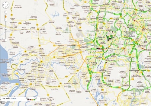 maps traffic Google Maps now contains Traffic and Transit information – Bahasa Malaysia interface also introduced