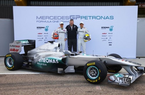 mercedes mgp w02 launch Mercedes GP Petronas debuts the new look MGP W02