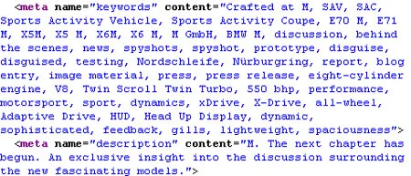 Meta Tags